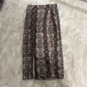Snakeprint Bodycon MIDI skirt size small